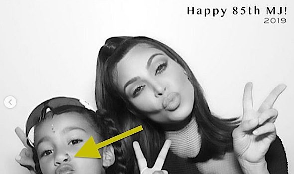 Kim Kardashian’s 6-Year-Old Daughter North West Wears Fake Nose Ring [Photos]
