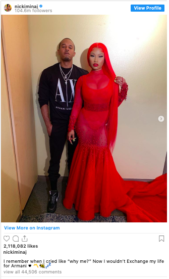 Nicki Minaj Drips In Red, Posts Up With Boyfriend Kenneth Petty -  theJasmineBRAND