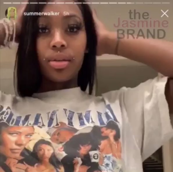 Summer Walker Says She's Over Lace Front Wigs