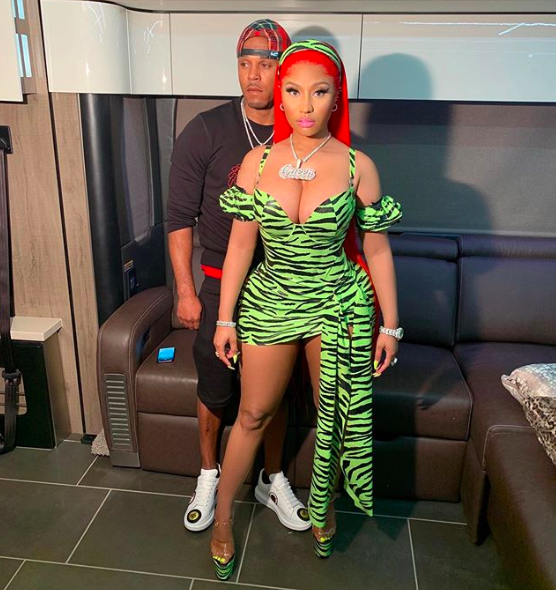 Nicki Minaj Appears To Hide Stomach Amid Pregnancy Rumors, Says Marriage To Kenneth Petty Is ‘Refreshing & Calming’