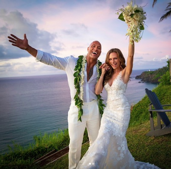 The Rock Marries Longtime Girlfriend Lauren Hashian [Photos]