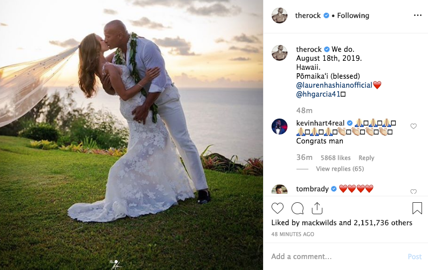 Dwayne 'The Rock' Johnson marries Lauren Hashian in Hawaii: 'We do