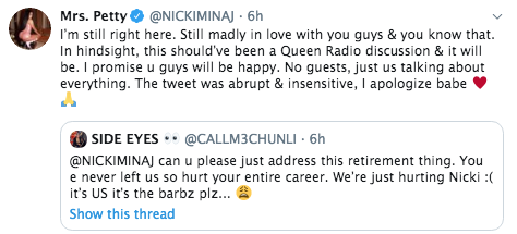 Nicki Minaj will pause retirement for new song “Fendi”