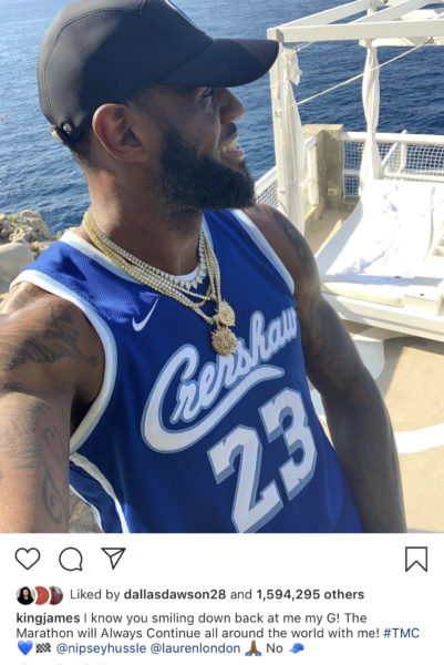 Lakers jersey nipsey hussle sale