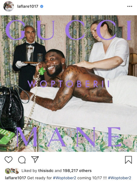 Gucci Mane Announces New Album 'Woptober 2', Dropping October 17th -  theJasmineBRAND