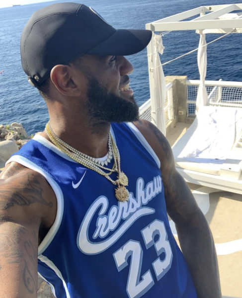 lebron james blue and white jersey