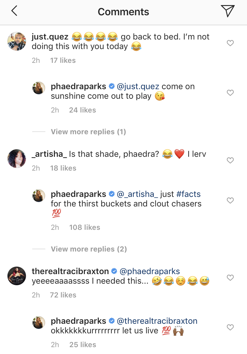 Ex RHOA Star Phaedra Parks Posts This Message, After Gizelle Bryant ...