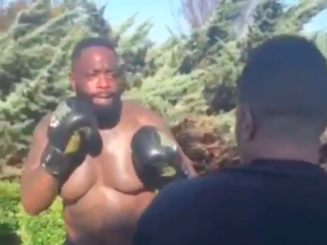 Rick Ross Shows Off His Boxing Skills! [VIDEO]