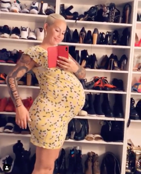 Amber Rose Gushes “That’s A Big Boy In There”, As She Nears The End Of Her Pregnancy [VIDEO]