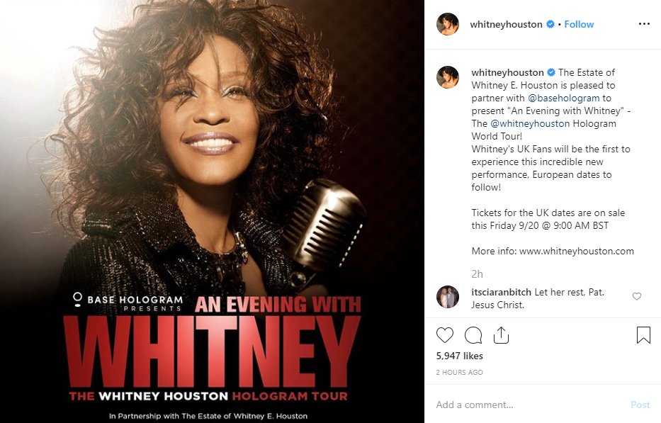 Whitney Houston Hologram Tour Dates Announced theJasmineBRAND