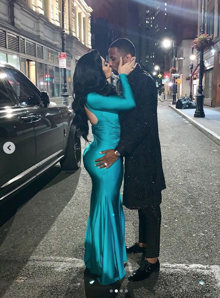 Fabolous & Emily Passionately Kiss For The ‘Gram! [Photos]