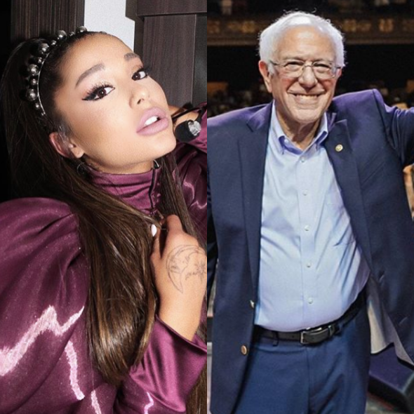 Ariana Grande Fans Out After Bernie Sanders Responds To Her Tweet
