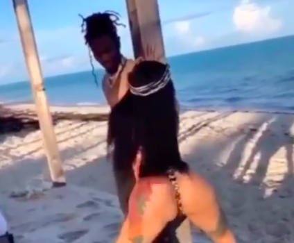 Cardi B Twerks On Birthday Vacay, Showing Off Tattoo Of Offset’s Name [VIDEO]