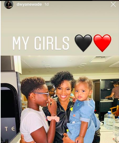 Dwyane Wade Refers To Son Zion As A Girl In Photo W Wife Gabrielle Union Infant Daughter Kaavia Thejasminebrand