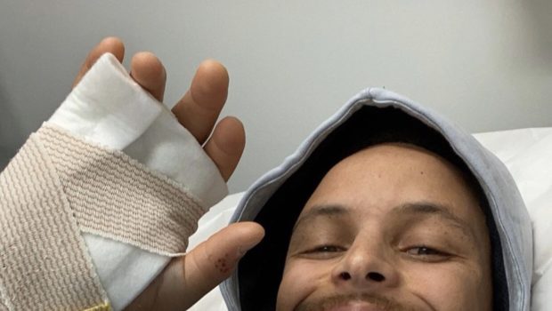 NBA Star Steph Curry Shows Off Broken Hand: Be Back Soon! 