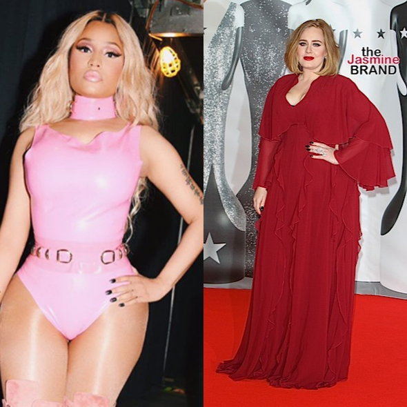 Nicki Minaj Says Adele Collaboration Isn’t Happening After All ‘I Was Being Sarcastic!’