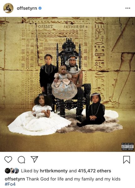 OFFSET'S BABY MAMA, SHYA L'AMOUR, USES NEWSPAPER AD TO SERVE HIM