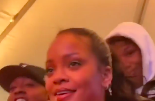 Rihanna Curves Fan, Telling Him: That Doesn’t Rhyme N***a [VIDEO]