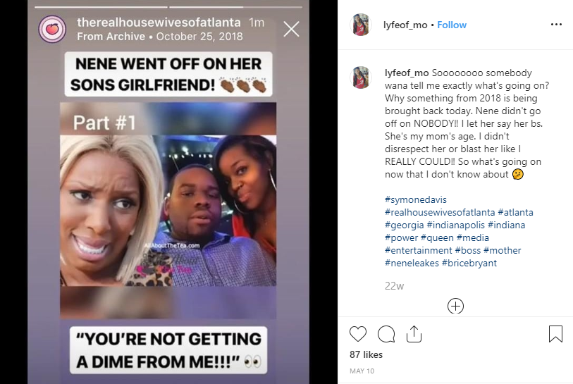 Nene Leakes' Son Bryson Bryant's Baby Mama Calls Him A Deadbeat Dad 