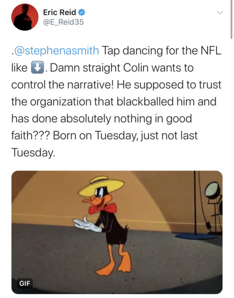 Stephen a. Smith and Eric Reid Feud Over Colin Kaepernick Workout