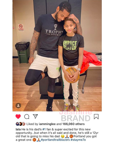 carmelo anthony and his son