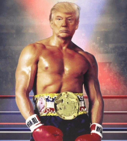 President Donald Trump Posts Photo Of His Face On Rocky Balboa’s Body