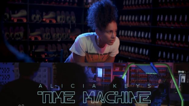 Alicia Keys Hits Skating Rink For “Time Machine” Video [WATCH]