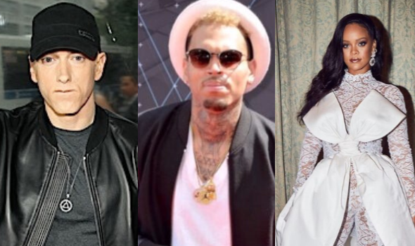 Eminem Defends Chris Brown Over Rihanna Domestic Violence Incident In Leaked Song ‘I’d Beat A B**** Down Too’ + Rapper’s PR Speaks Out