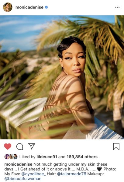 Monica Strips Naked In Beach Shoot Hints At Returning To Her Maiden Name Thejasminebrand