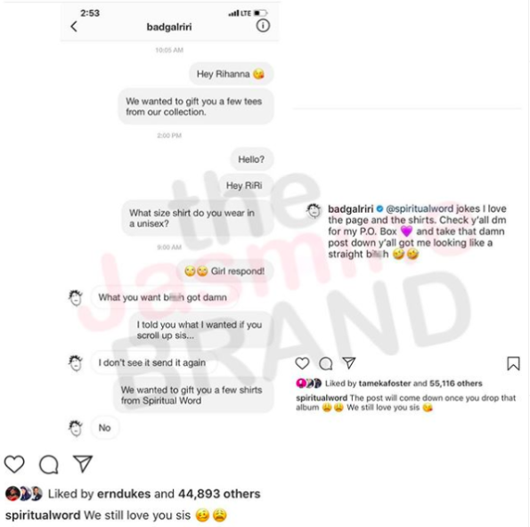 Rihanna's Hilarious DM With Brand Exposed, Singer Jokes: What You Want ...