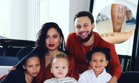 Steph & Ayesha Curry Get Matching Tattoos In Honor of Their Three Kids