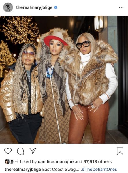 Mary J Blige was Spotted Wearing an MCM Worldwide and Misa Hylton