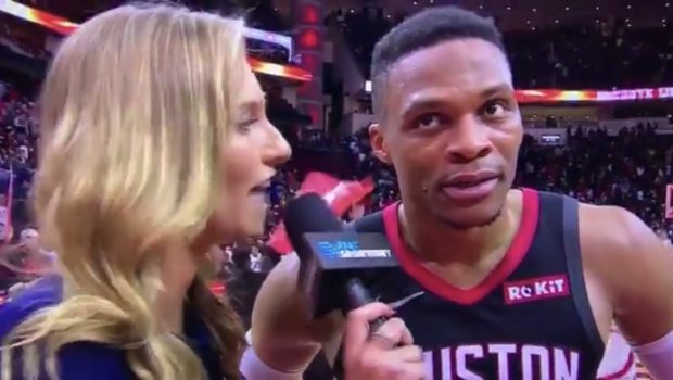 NBA’s Russell Westbrook Says N-Word During Interview With Caucasian Female Reporter On Live TV