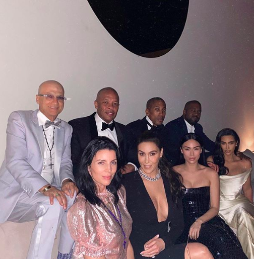 Kim Kardashian Gives Squad Goals w/ Dr. Dre, Kanye West, Naomi Campbell & More [PHOTOS]