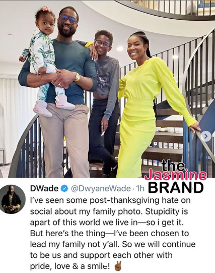 Dwyane Wade Defends Family Photo After Son's Attire Criticized ...