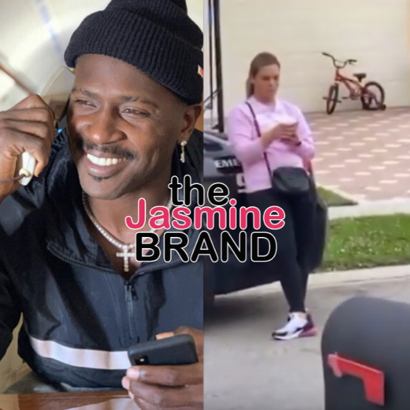 Antonio Brown Films Heated Dispute With Baby Mama Chelsie Kyriss, Accuses Her Of Trying To Steal His Bentley: Take Her Bum A** To Jail, She’s A Fat, Stocky Santa Clause Looking B*tch! [VIDEO] 
