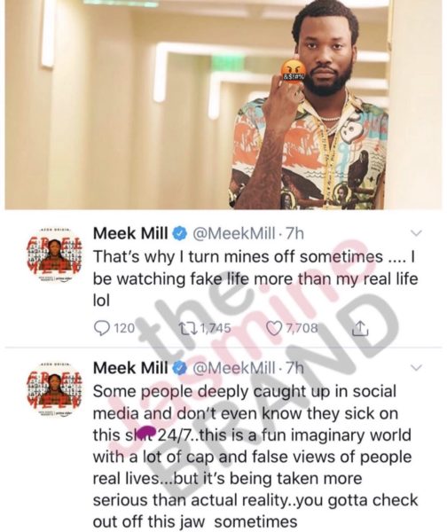 Meek Mill Explains Why He Regularly Takes Breaks From Social Media