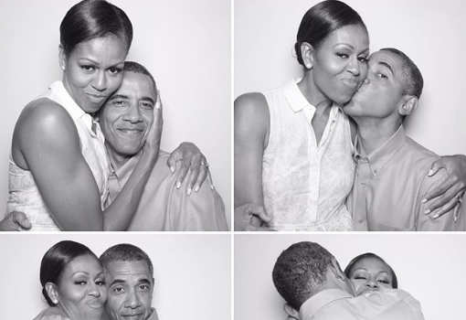 Barack Obama Tells Michelle Obama “Happy Birthday Baby” & Sweetly Kisses Her