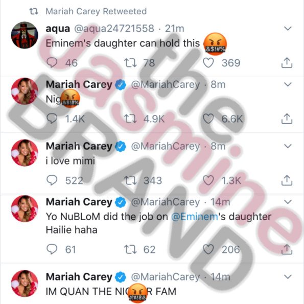 Mariah Carey Jokes About Her Twitter Getting Hacked Following A Tweet About Eminem S Penis Thejasminebrand