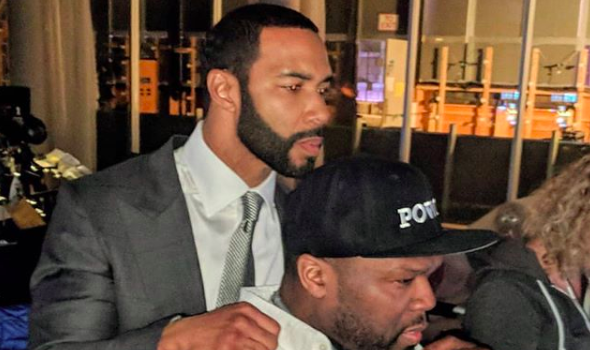 Omari Hardwick Kisses 50 Cent On The Cheek, Responds To Fan Who Suggests They’re Gay: I Should Bust You In Your F***ing Nose!
