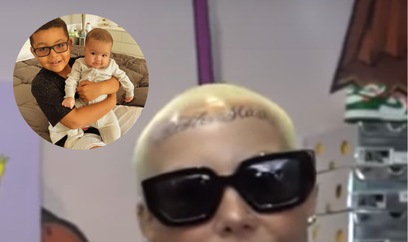 Amber Rose Shows Off New Face Tattoo Of Her 2 Sons’ Names