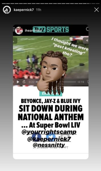 Beyonce refused to stand for the national anthem at the Super Bowl