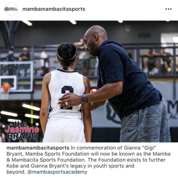 Mamba Sports Foundation renamed in honor of Gigi Bryant
