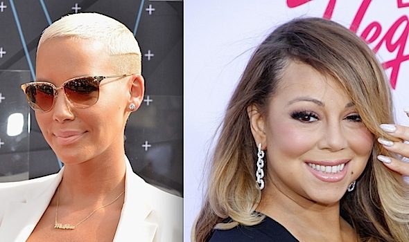 Amber Rose Jokingly Refers To Herself As A Hoe In Picture w/ Mariah Carey