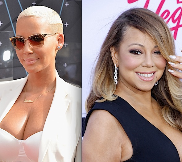 Amber Rose Jokingly Refers To Herself As A Hoe In Picture w/ Mariah Carey