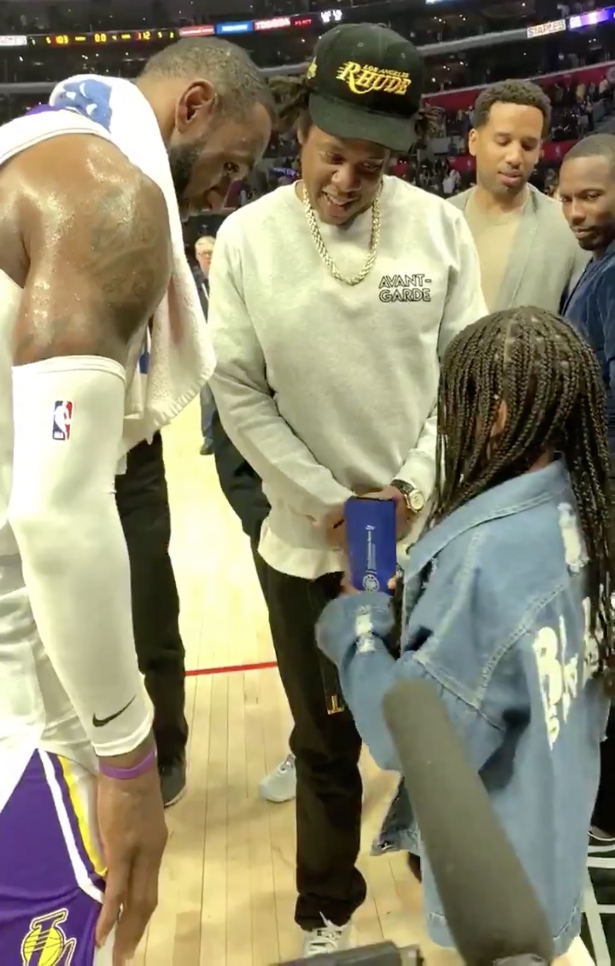 Jay Z's Daughter Blue Ivy Carter Has A Sweet Moment With LeBron James