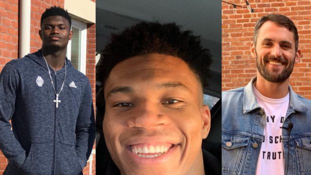 NBA Players Kevin Love, Zion Williamson & MVP Giannis Antetokounmpo Offer To Pay Arena Workers Amid Suspended Season