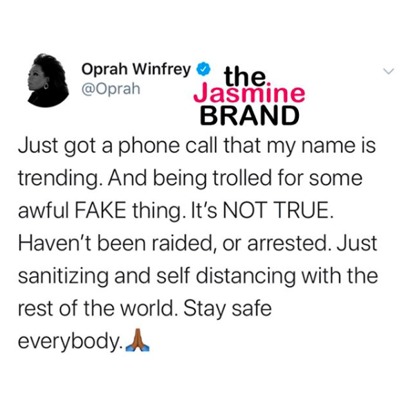 Oprah Says Being Accused Of Sex Trafficking Was Her Worst