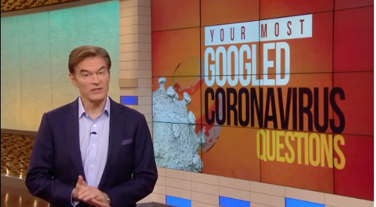 Dr. Oz Is Taping Show From Home, After Staffer Tests Positive For Coronavirus
