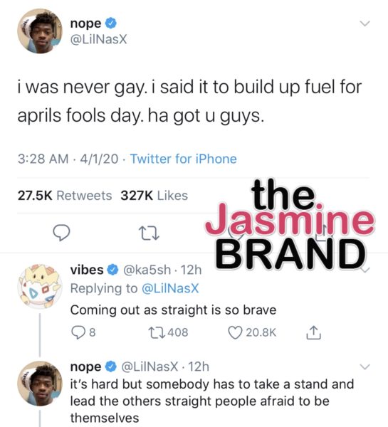 lil nas x gay tweets